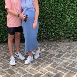 Banana Republic Ribbed Sweater Skirt, periwinkle